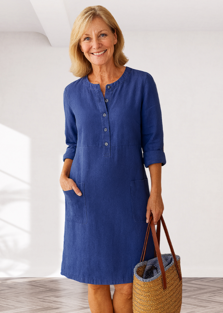 EVI | Casual Women's Dress with Relaxed Fit and Timeless Look for Every Day