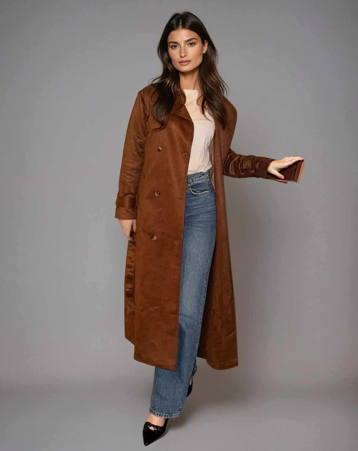 Women's Banbury Suede Trench Coat