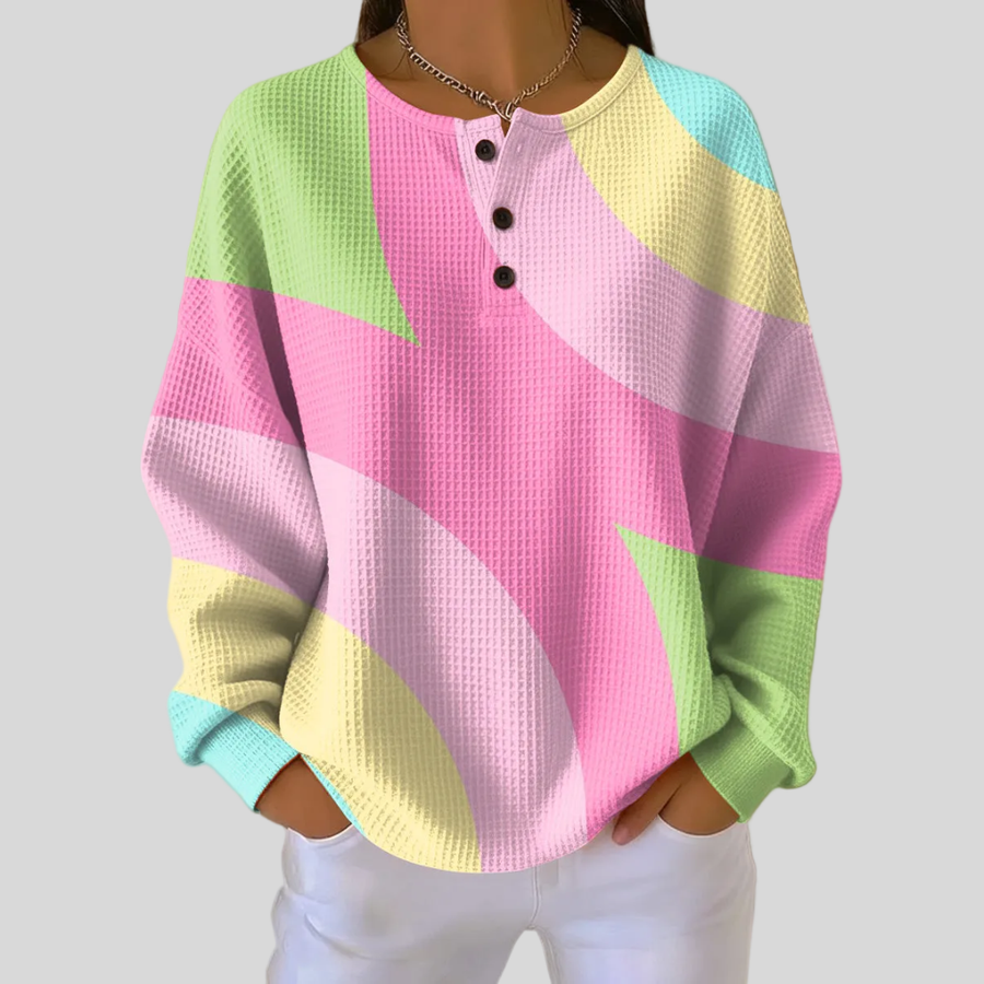 Eileen | Abstract Colorblock Sweatshirt
