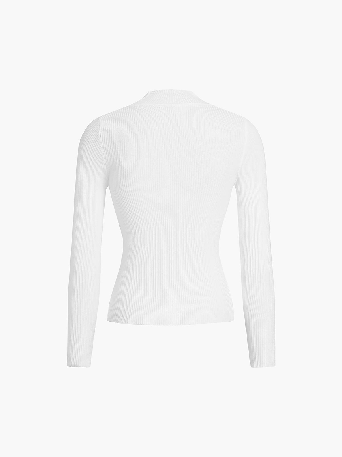 Cleo Ribbed High Neck Top
