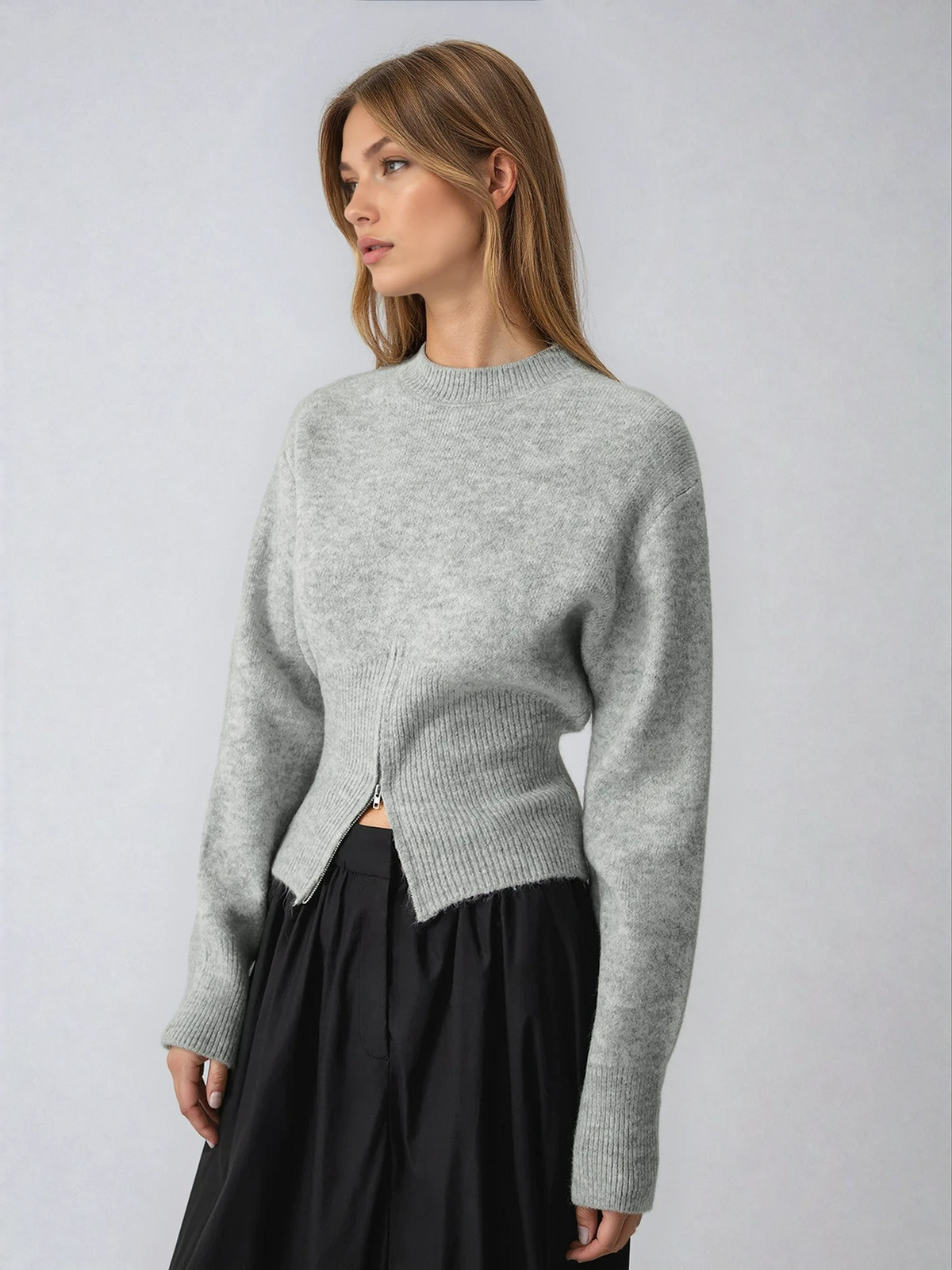 Half Zip Knit Sweater