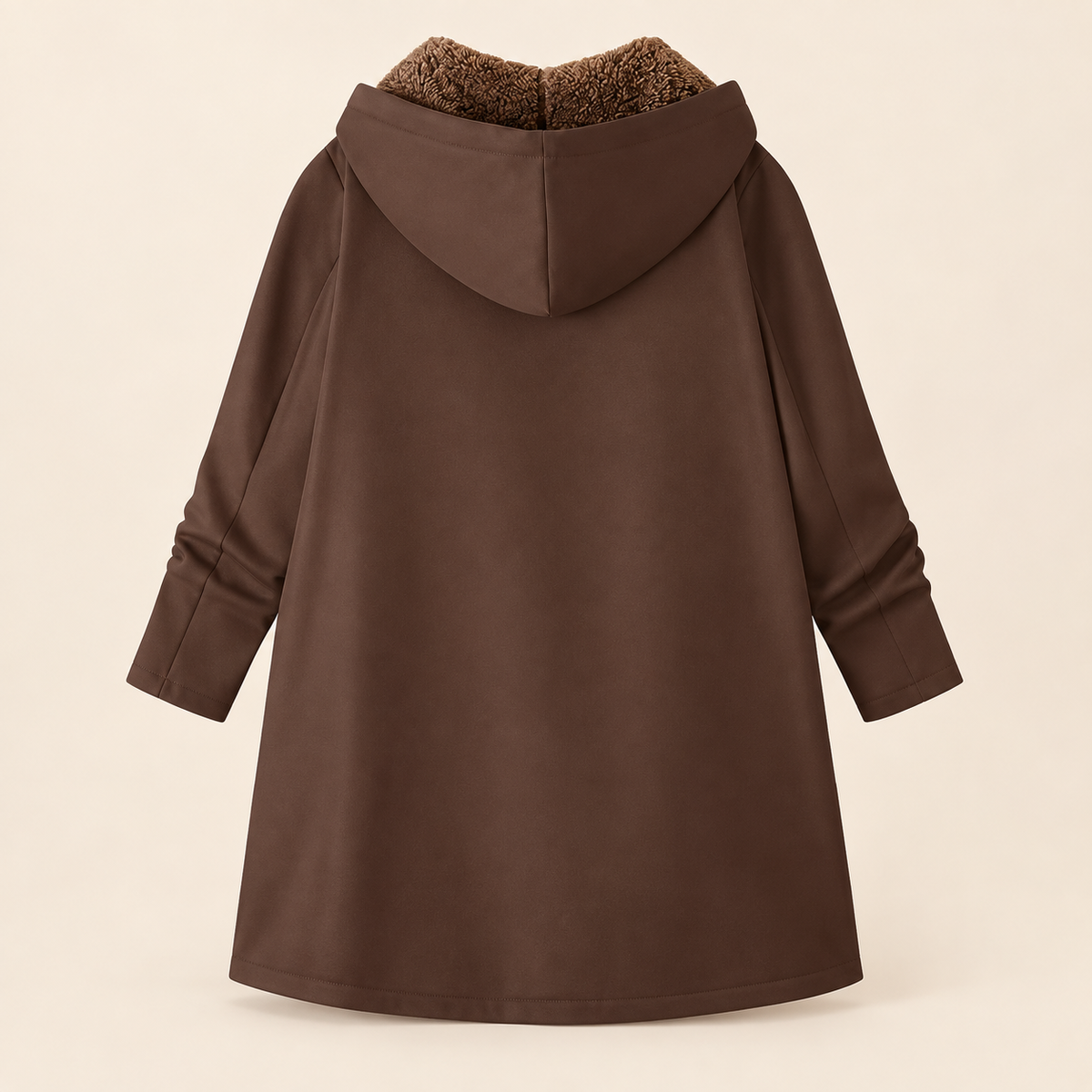 Evelyn™ | Cozy Sherpa-Lined Hooded Coat