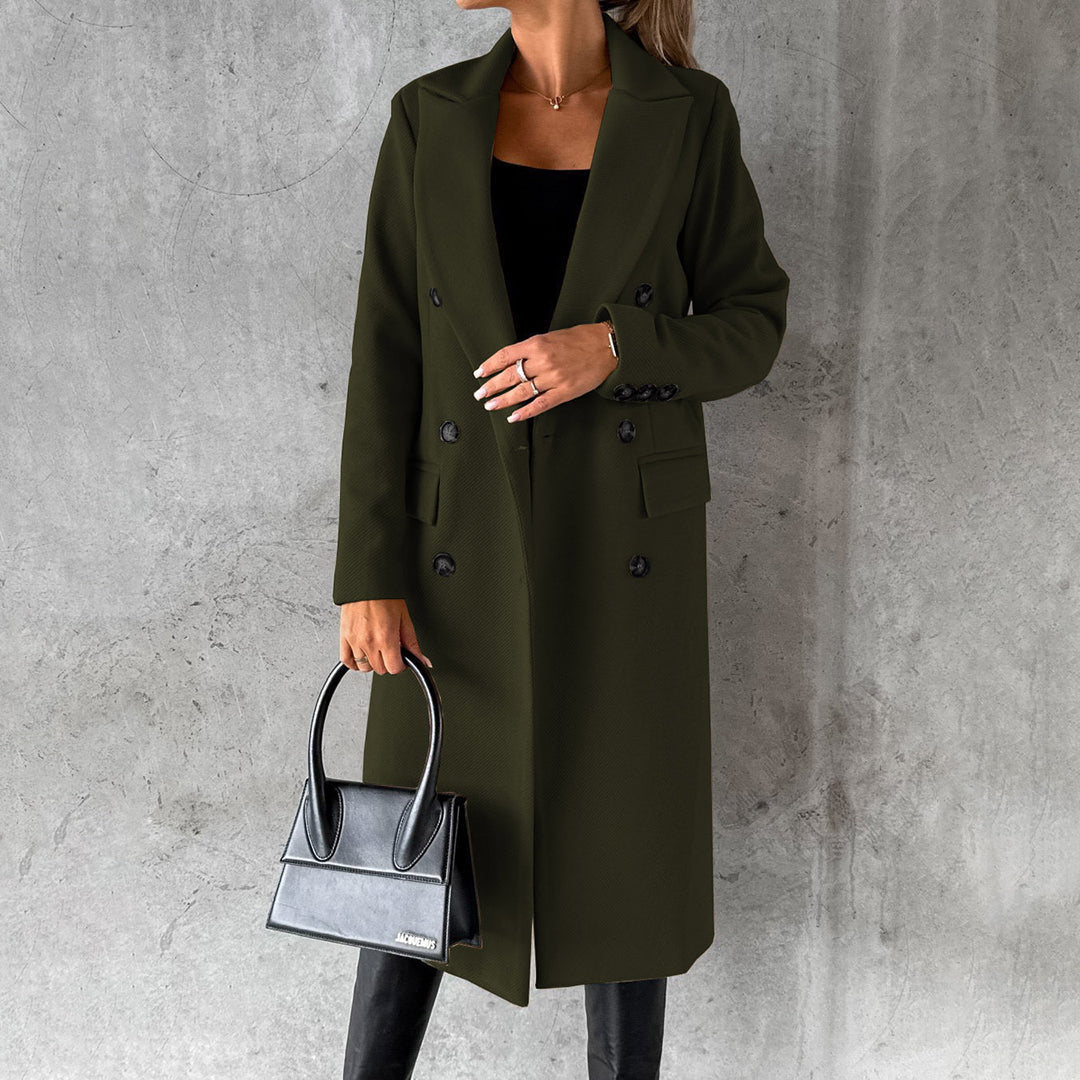 Women's Tailored Double-Breasted Coat