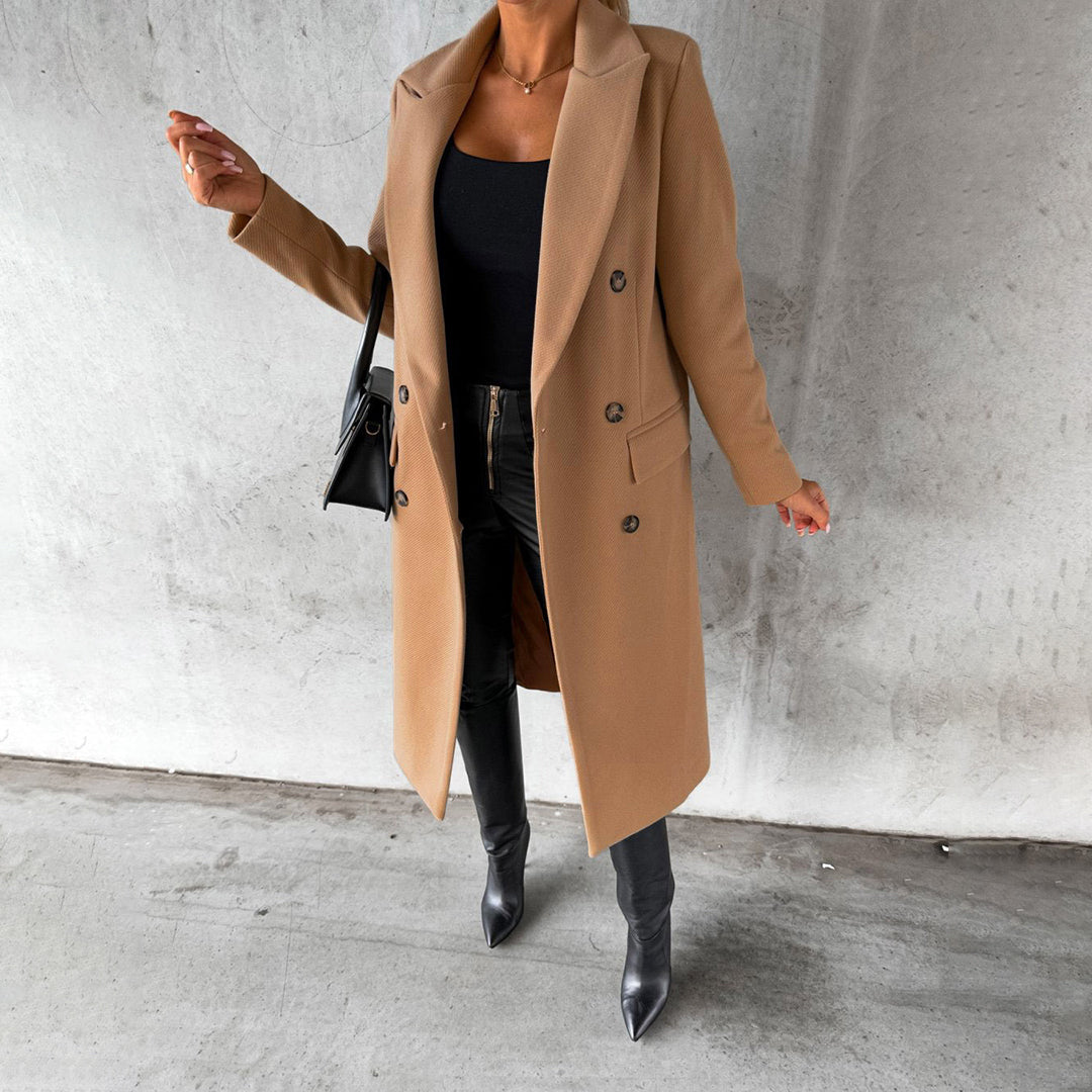 Women's Tailored Double-Breasted Coat