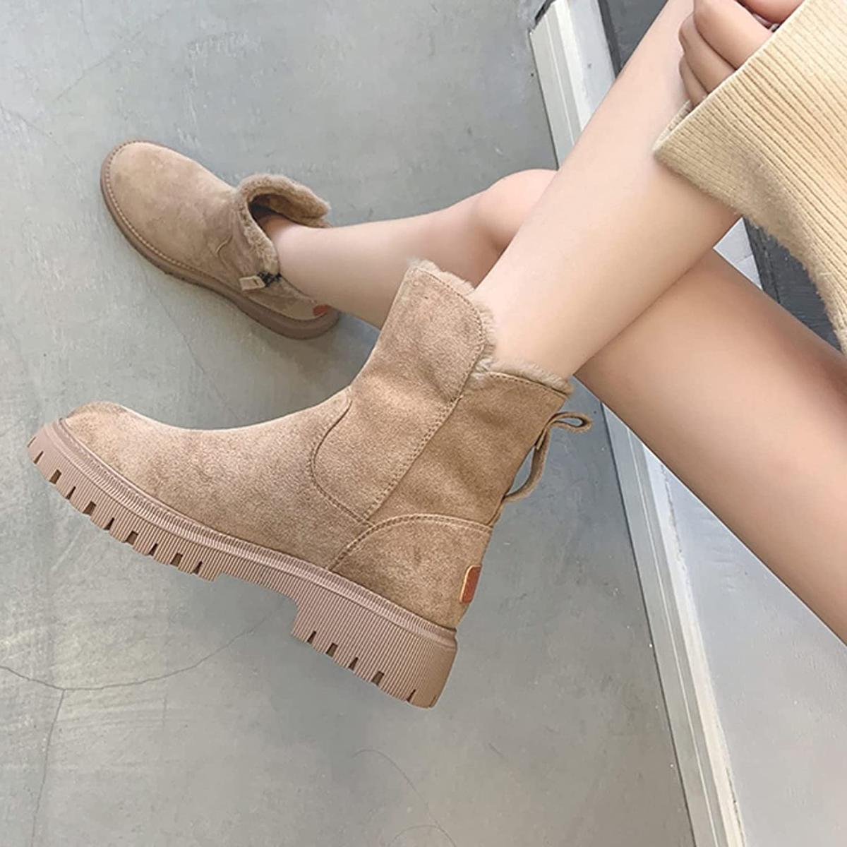 Women's Warm Fur Waterproof Winter Boots