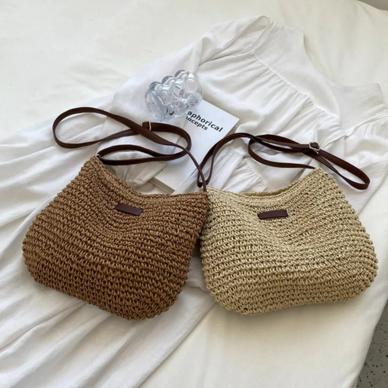 Tasha | Straw Shoulder Bag