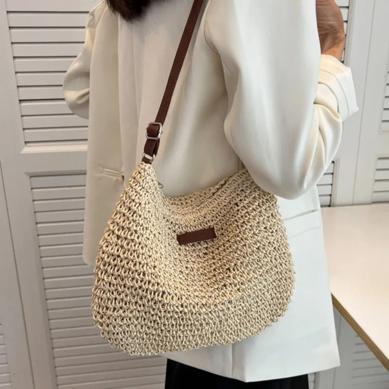 Tasha | Straw Shoulder Bag