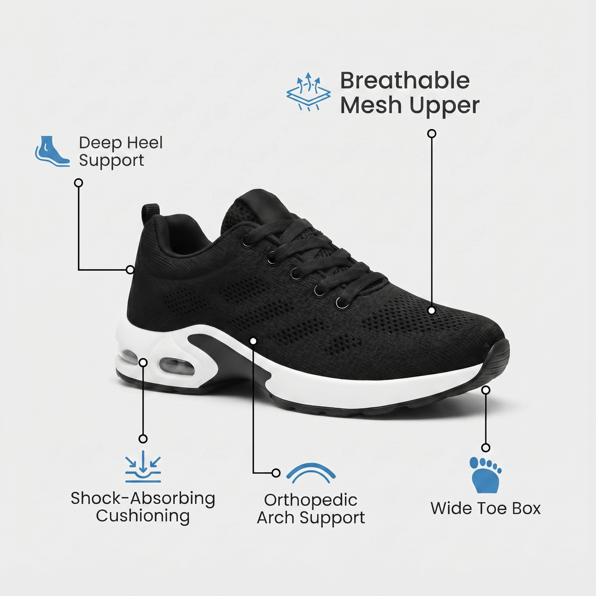 Hope - Cushioned 12-Hour Shift Shoes