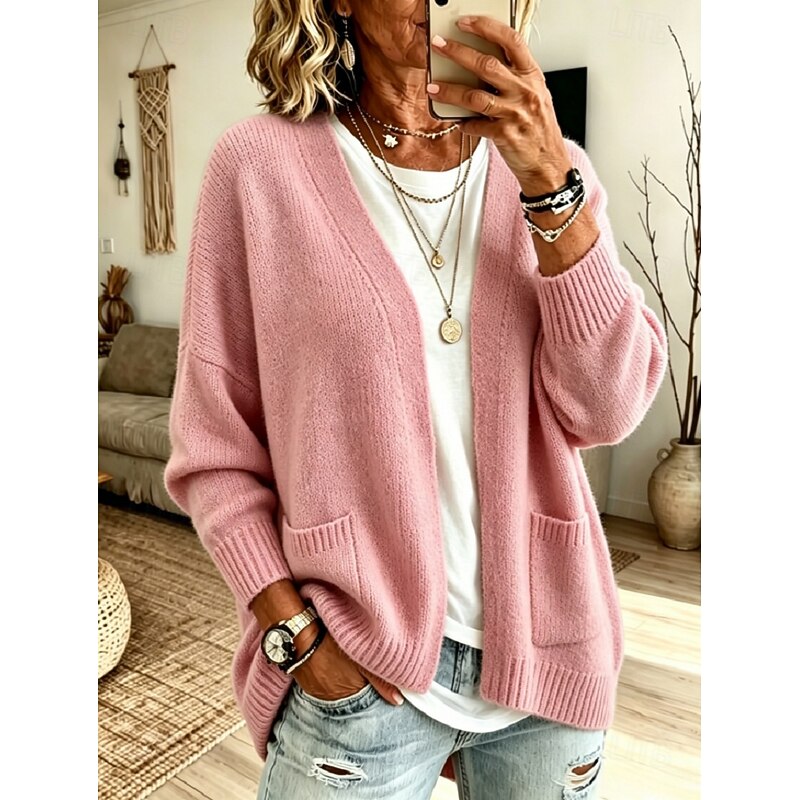 Juliet Relaxed Open-Front Cardigan