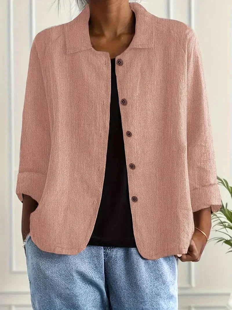 Wilhelmine | Sand Crinkle Blouse