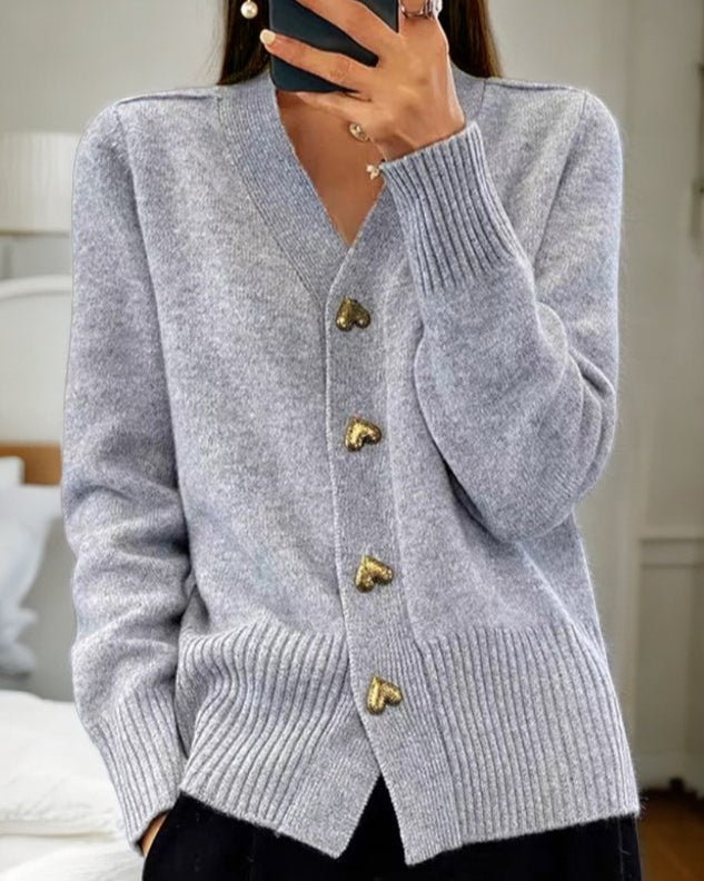 MICHAELA™ - ELEGANT BUTTON UP CARDIGAN