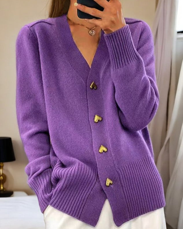 MICHAELA™ - ELEGANT BUTTON UP CARDIGAN
