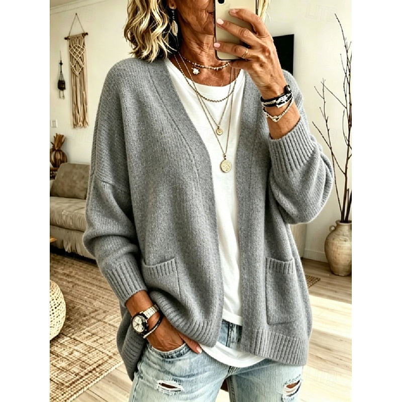 Juliet Relaxed Open-Front Cardigan