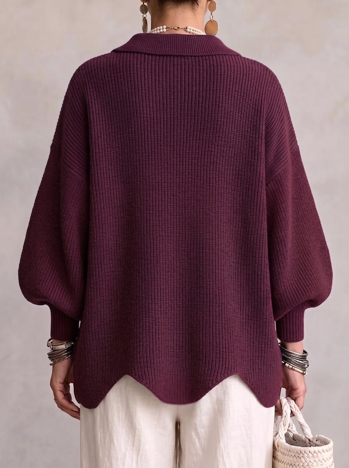 ARDELLE™ - OVERSIZED COLLARED CARDIGAN
