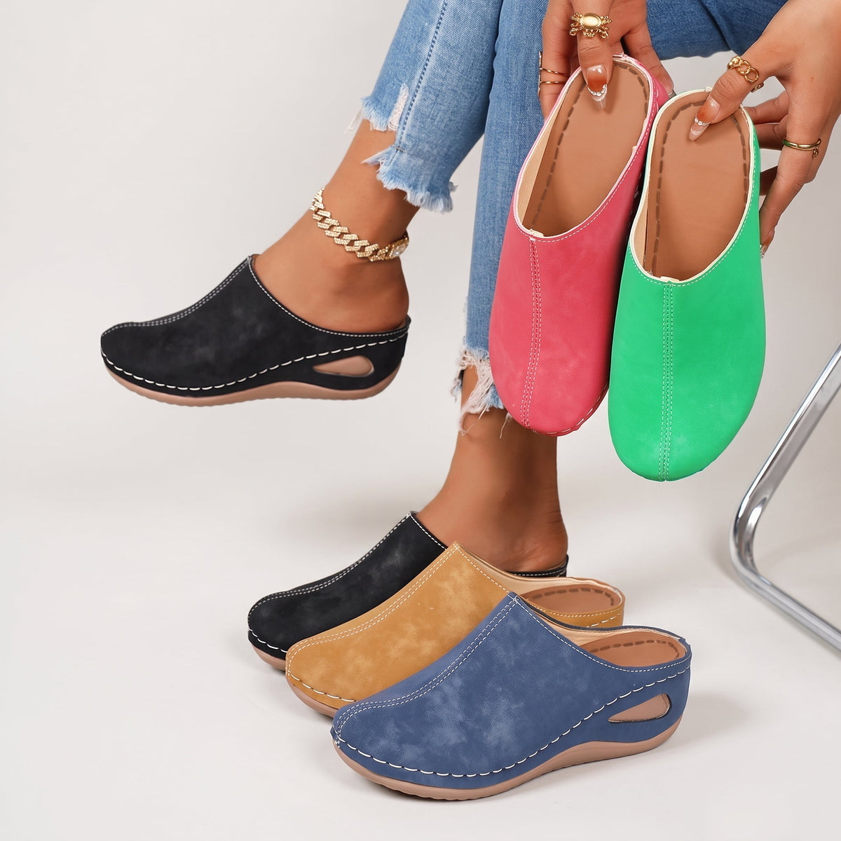 Colleen - Unlined Orthopedic Slippers