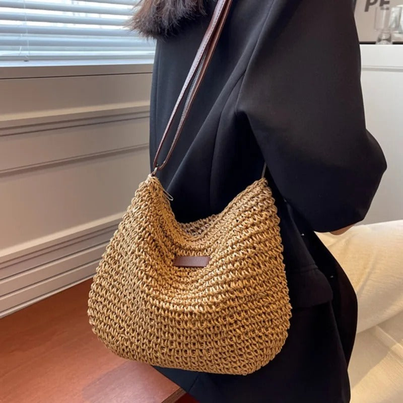Tasha | Straw Shoulder Bag