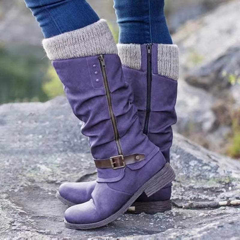 Women's Knee High Boots With Non-Slip Rubber Soles