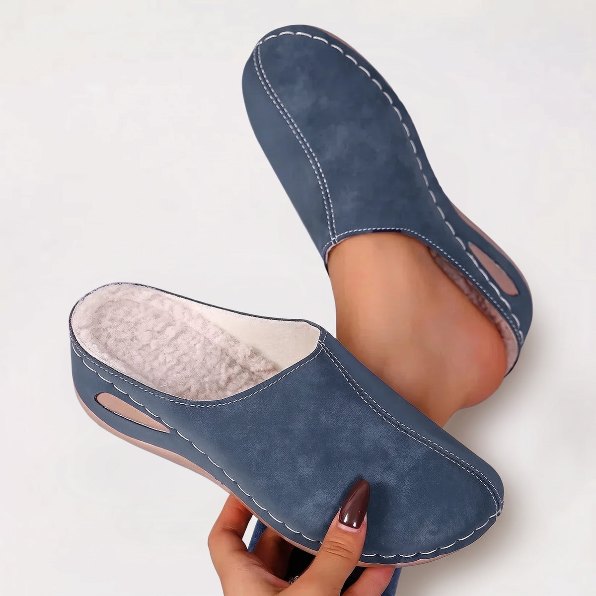 Colleen - Warm Lined Orthopedic Slippers