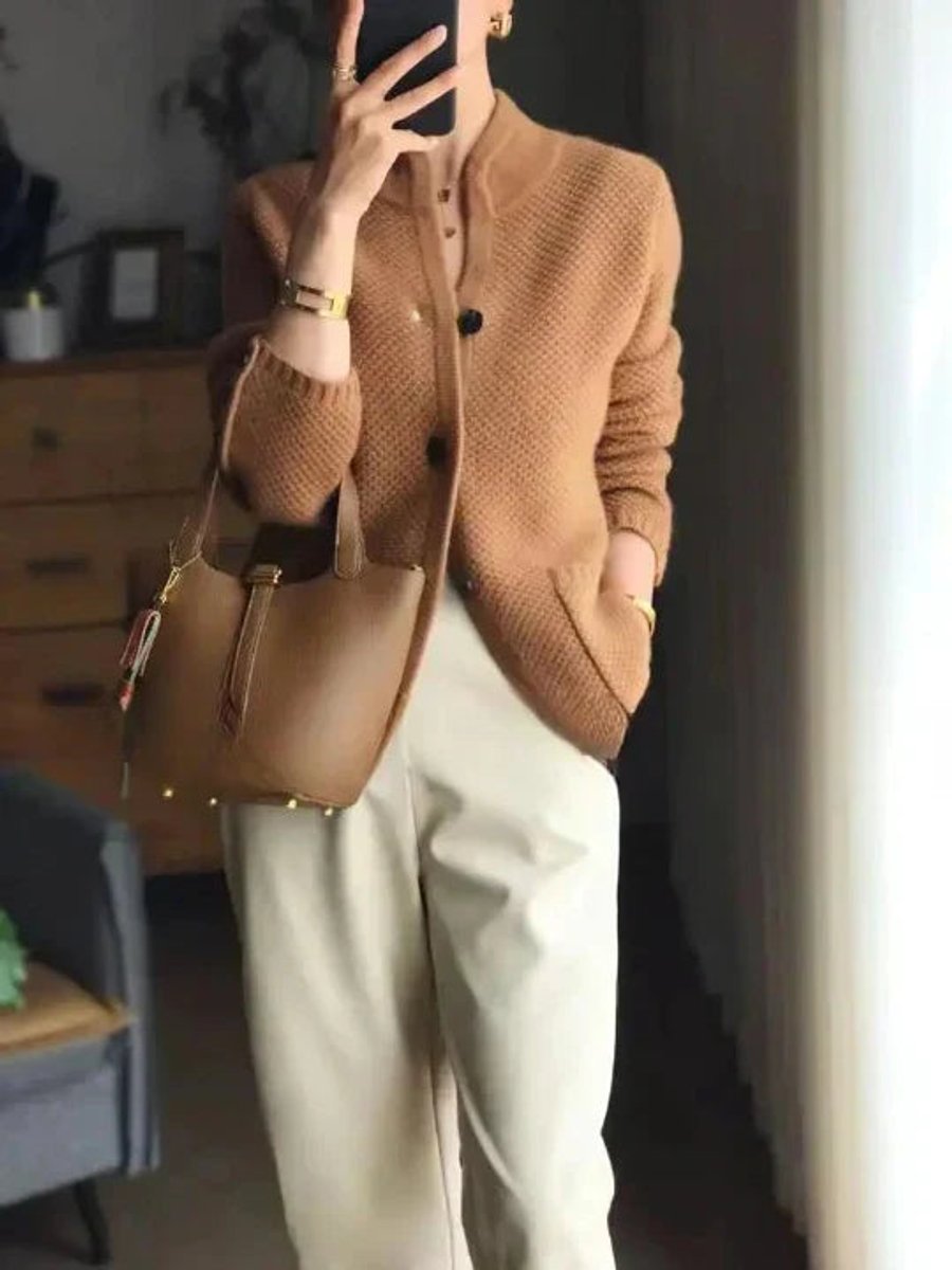 PENELOPE™ - ELEGANT BUTTON COZY CARDIGAN